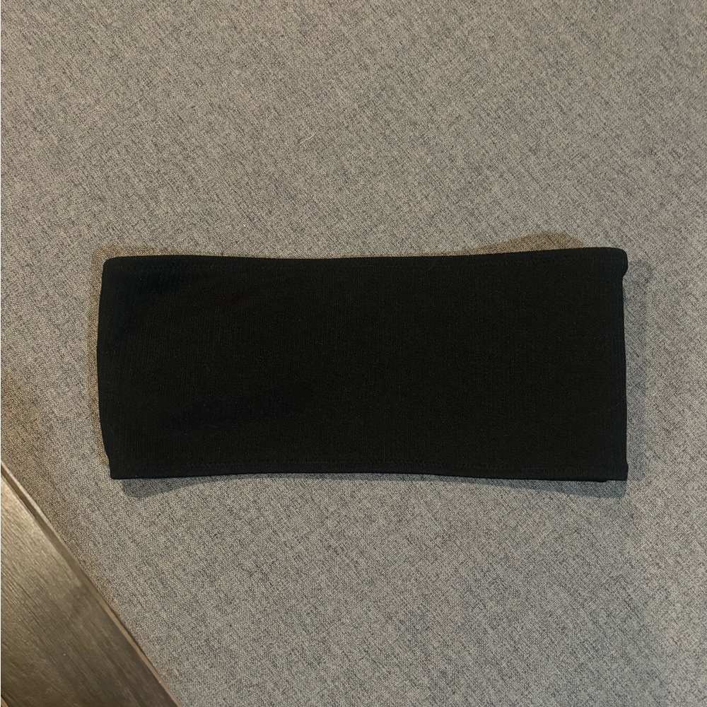 Ribbed Bandeau Bikini Top